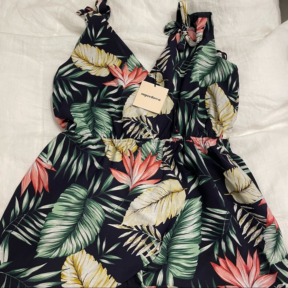 New with tags Super down romper from revolve